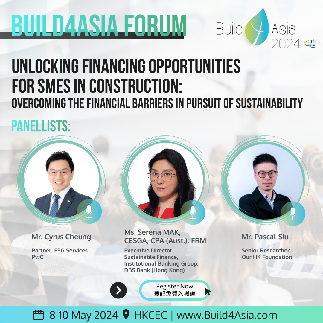 Unlocking Financing Opportunities for SMEs in Construction – Overcoming the financing barriers in pursuit of sustainability
